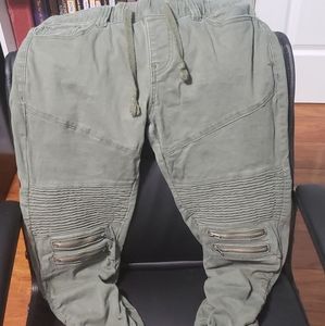 Motorcycle green pants